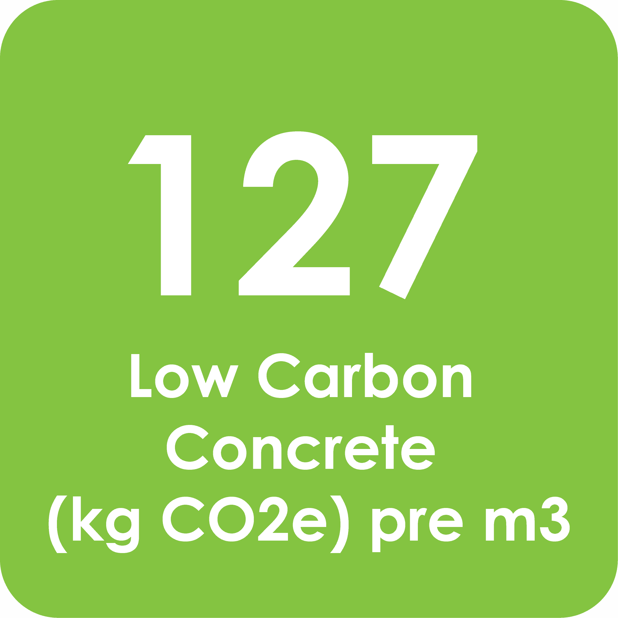 127 low carbon concrete